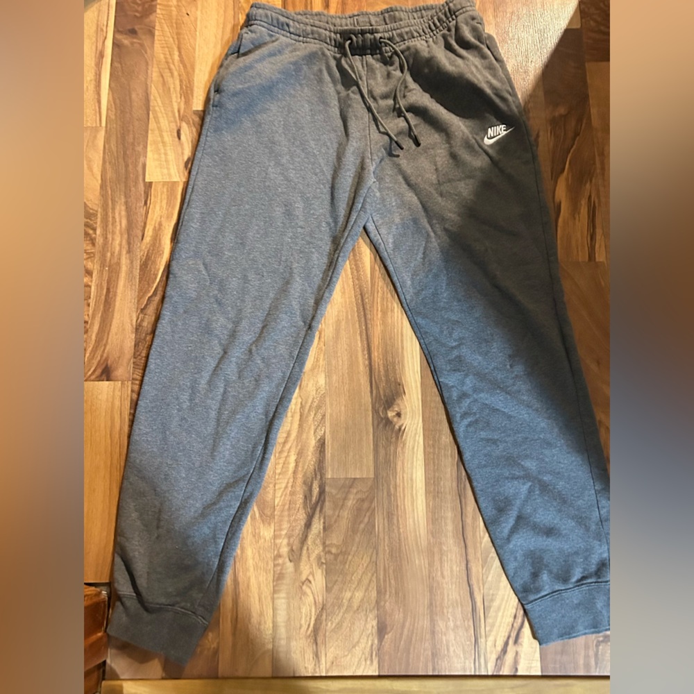 Nike Gray Sweatpants with Tapered Legs